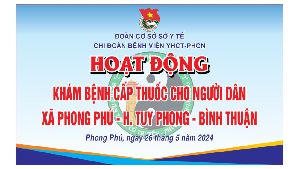 Hoạt động khám bệnh cấp thuốc cho người dân xã Phong Phú huyện Tuy Phong